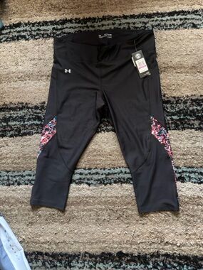 Under Armour Black Performance Capri Leggings